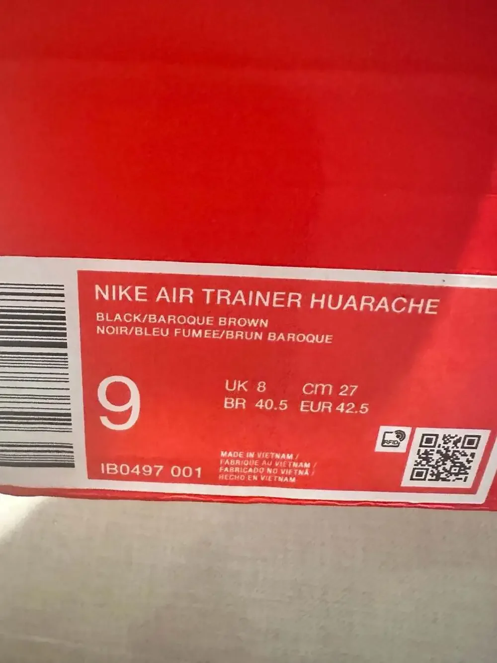 Nike Air Trainer Huarache Baroque Brown Smokey Blue IB0497-001 - Picture 10 of 10